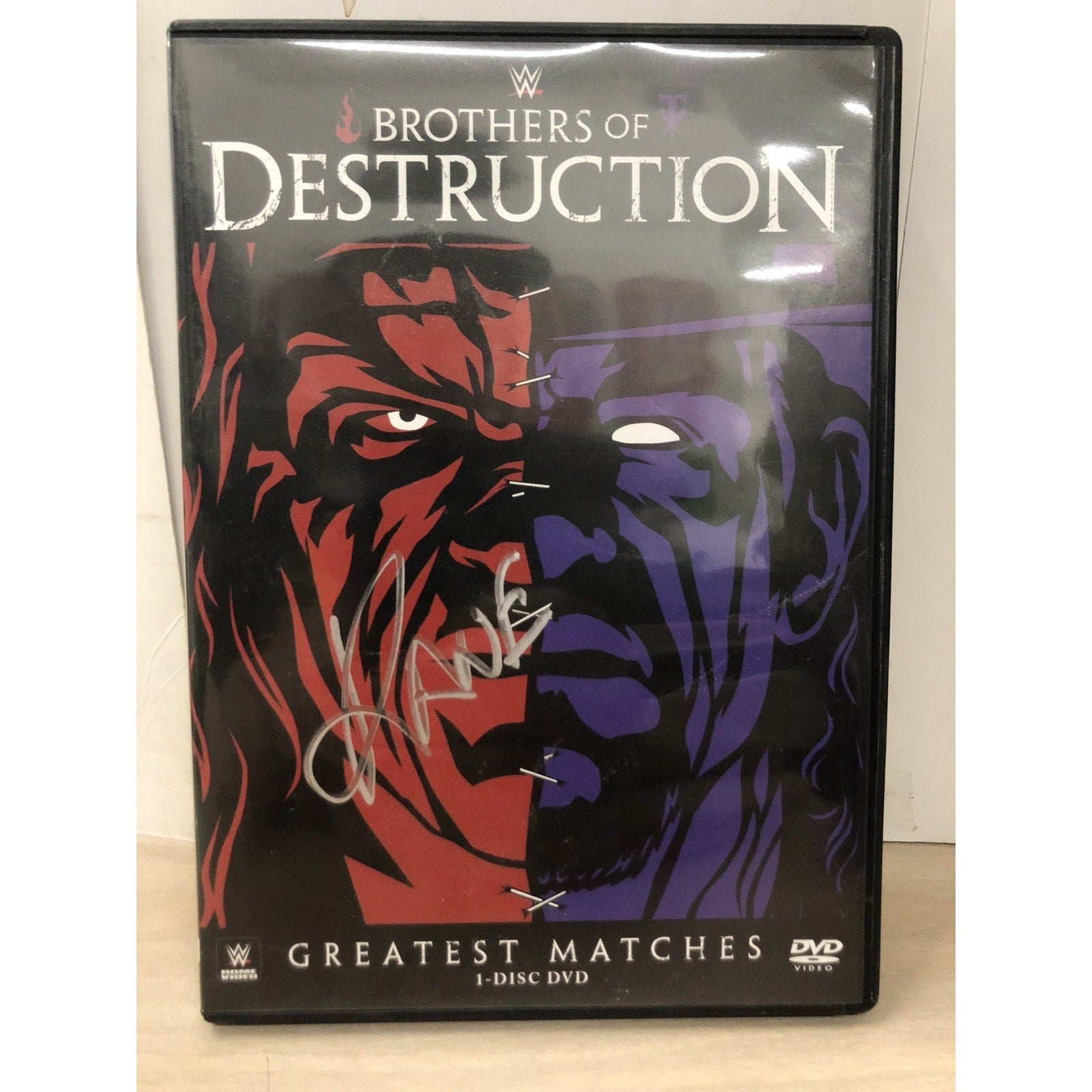 KANE Signed Autograph WWE BROTHERS OF DESTRUCTION GREATEST MATCHES (DVD) NO CoA