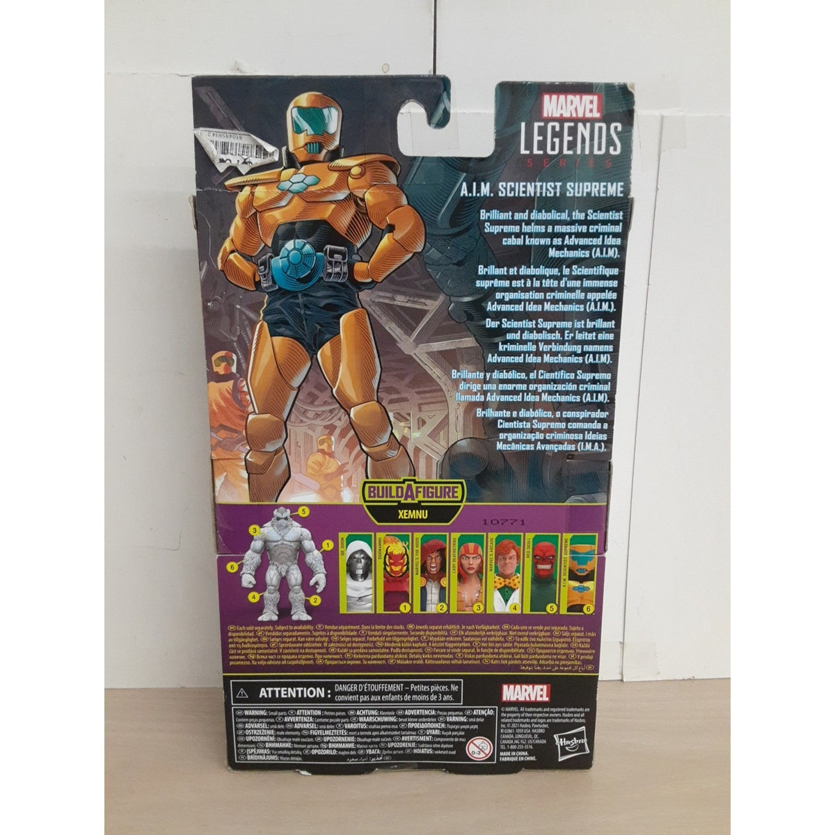 Marvel Legends Super Villains A.I.M. Scientist Supreme Action Figure Xemnu BAF