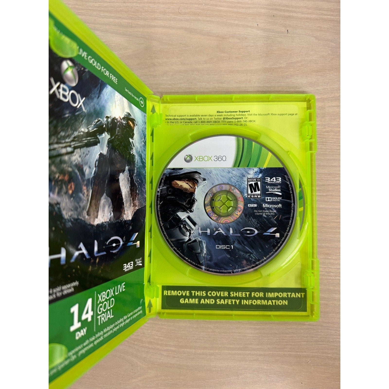 Halo 4 Xbox 360 Video Game Multiplayer NTSC Online Co-op FPS