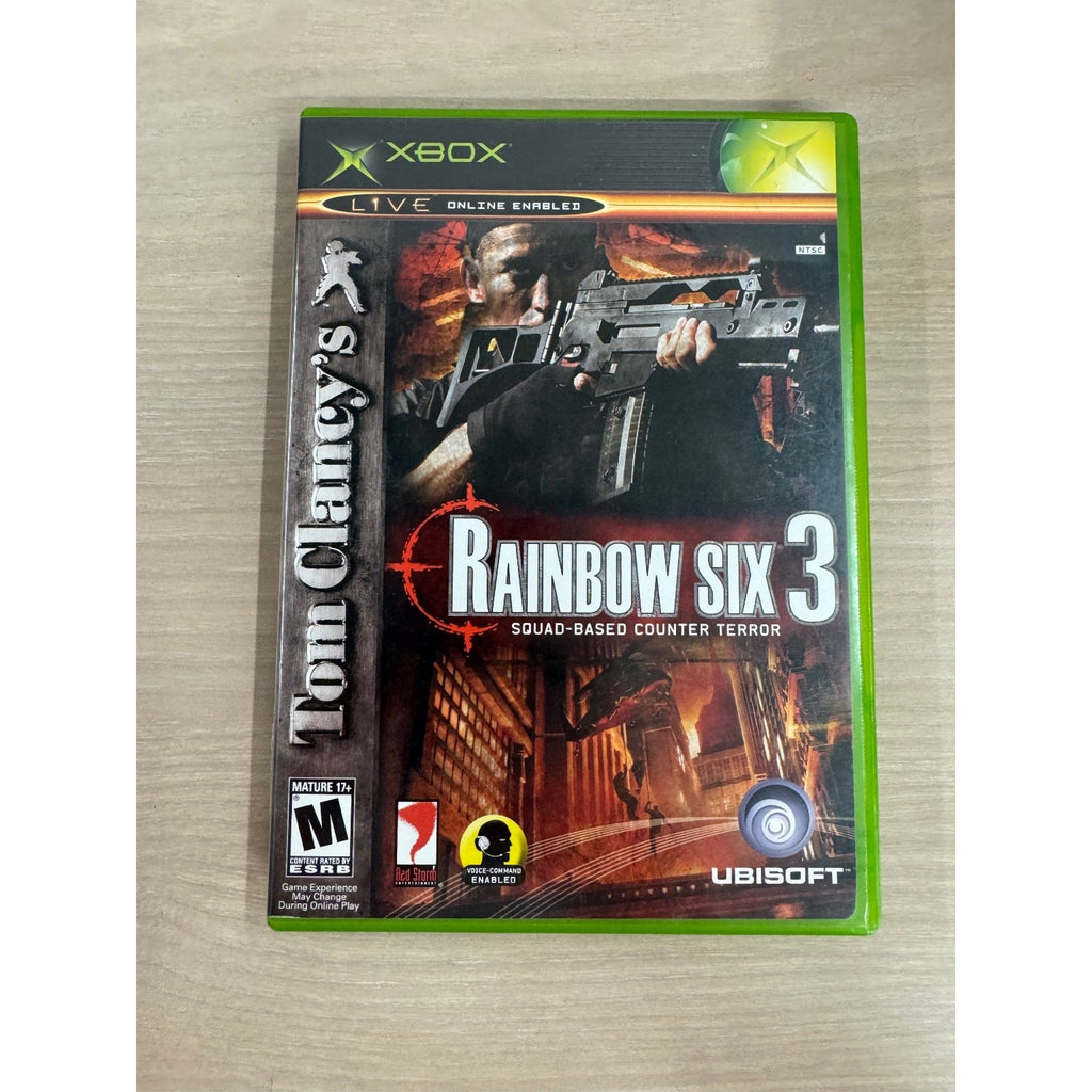 Tom Clancy's Rainbow Six 3 Xbox Video Game Squad-Based Counter Terror FPS