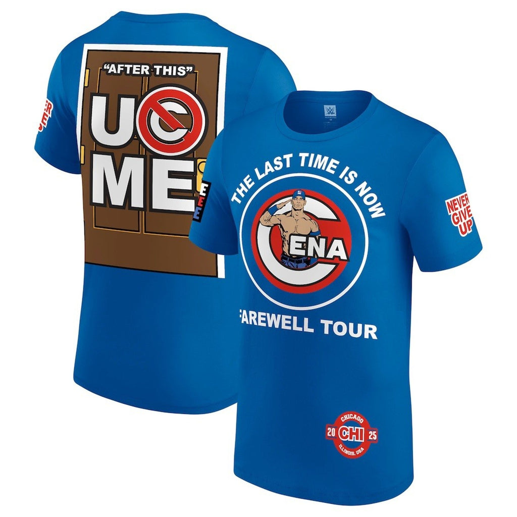 WWE John Cena Farewell Tour 2025 Chicago Blue T-Shirt XL