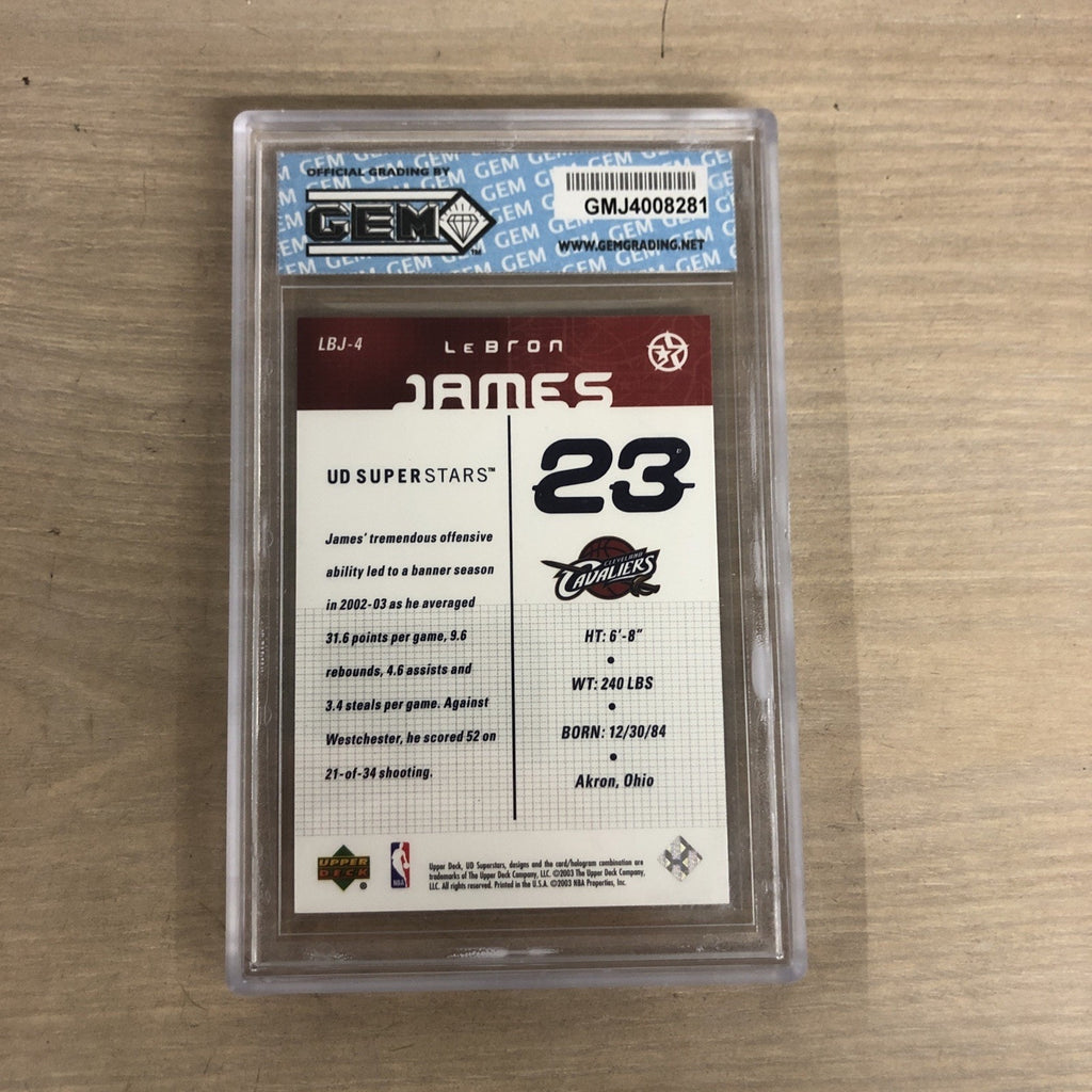 LeBron James 2003-2004 Upper Deck SS #LBJ-4 Rookie GEM 10