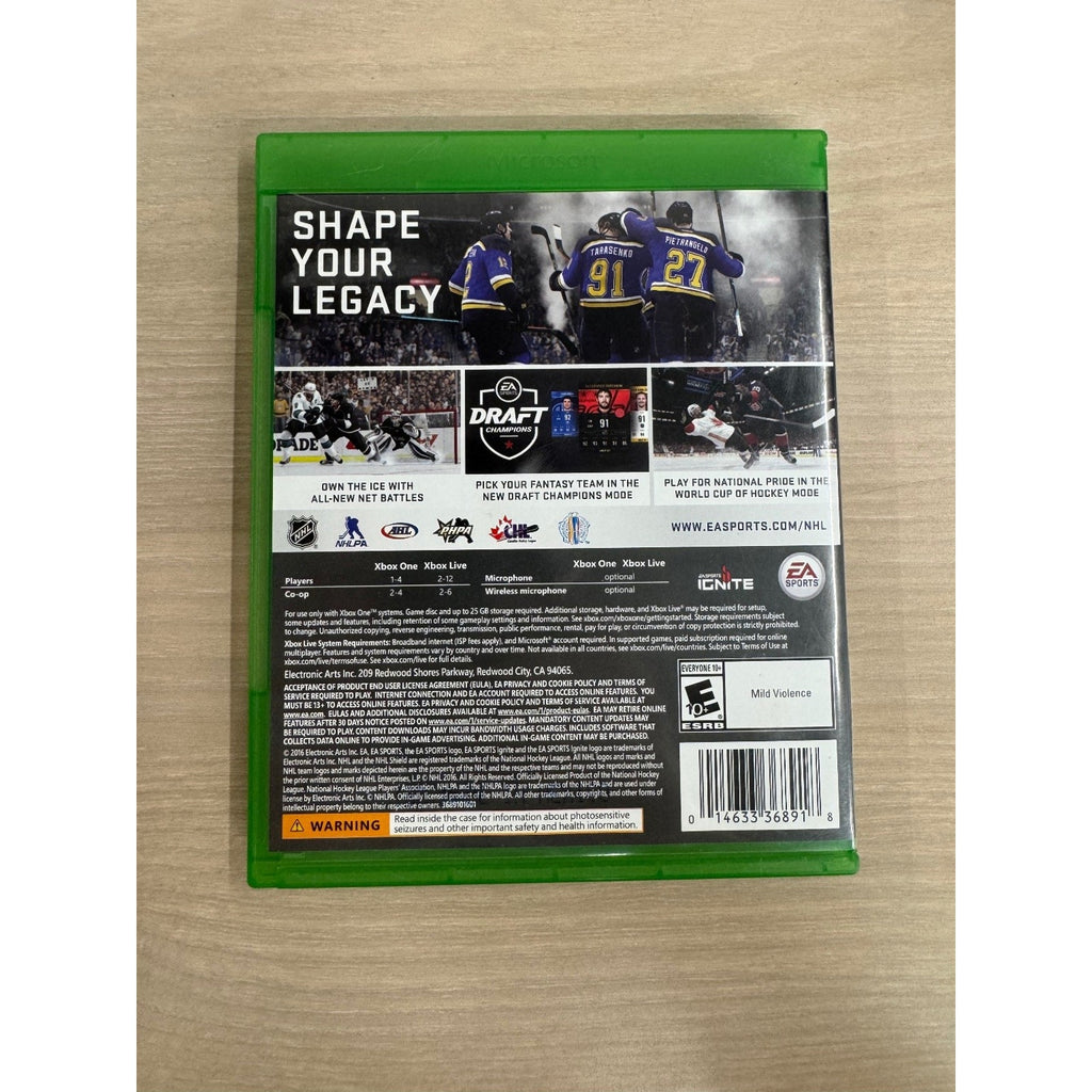NHL 17 Xbox One Video Game Hockey Sports EA Ignite Tarasenko