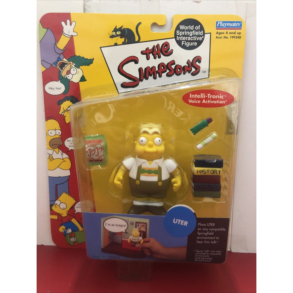 2002 Playmates The Simpsons UTER World Of Springfield Interactive Action Figure