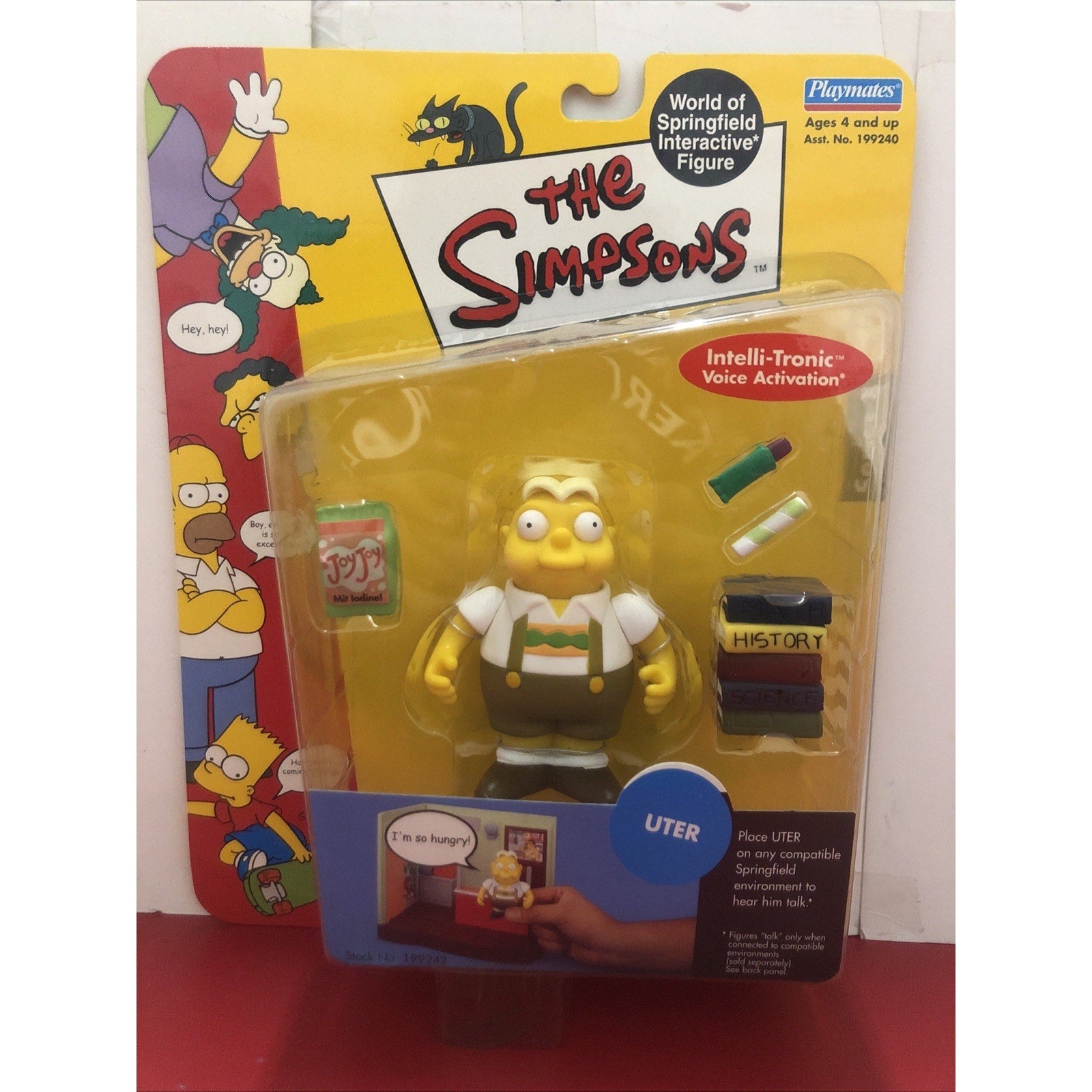 2002 Playmates The Simpsons UTER World Of Springfield Interactive Action Figure