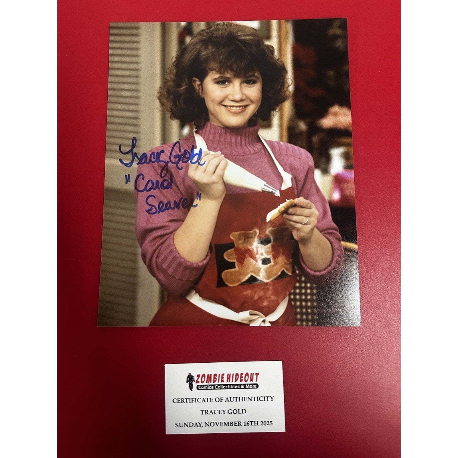 Tracey Gold Growing Pains Carol Seaver Autograph 8x10 Zombie Hideout Store COA