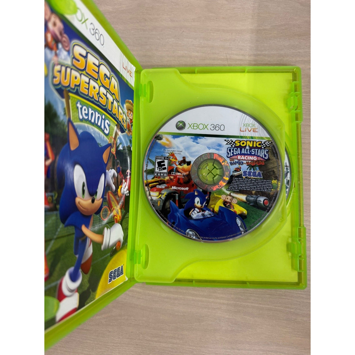 Sonic & SEGA All-Stars Racing Xbox 360 Video Game Multiplayer Racing
