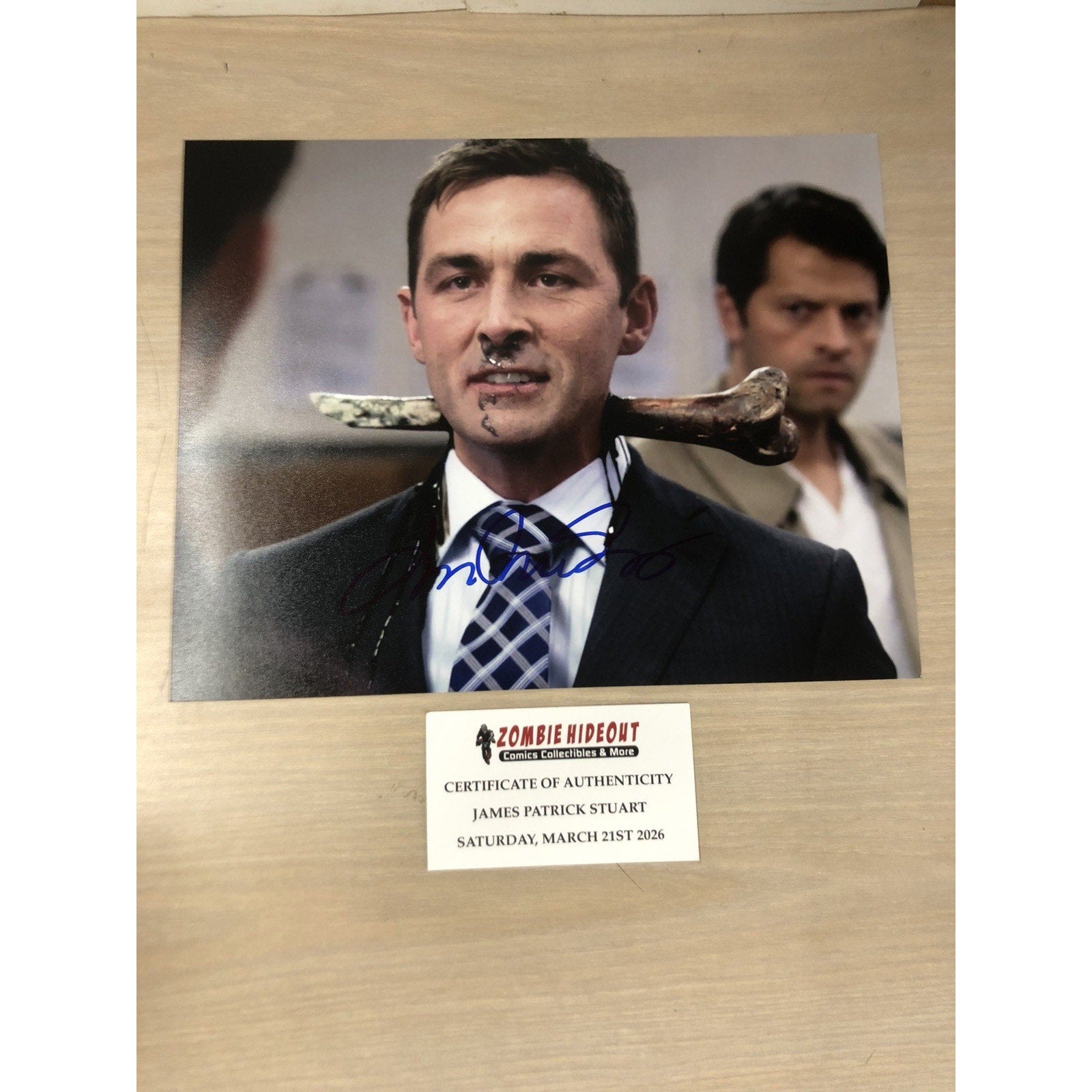 James Patrick Stuart SIGNED 8x10 GENERAL HOSPITAL SUPERNATURAL ACTOR AUTO COA