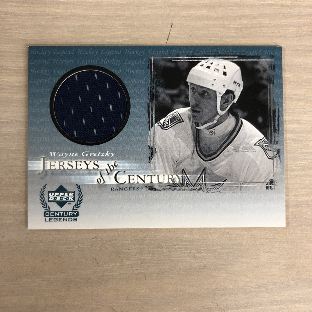 1999 Upper Deck Wayne Gretzky Jerseys Of The Century Game Used Patch JC6