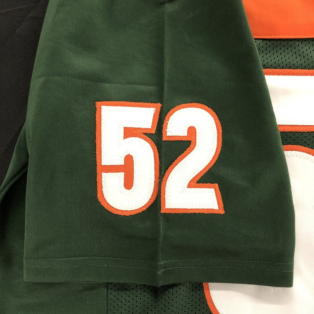 Denzel Perryman Signed Custom Green #52 Jersey JSA COA Miami Hurricanes