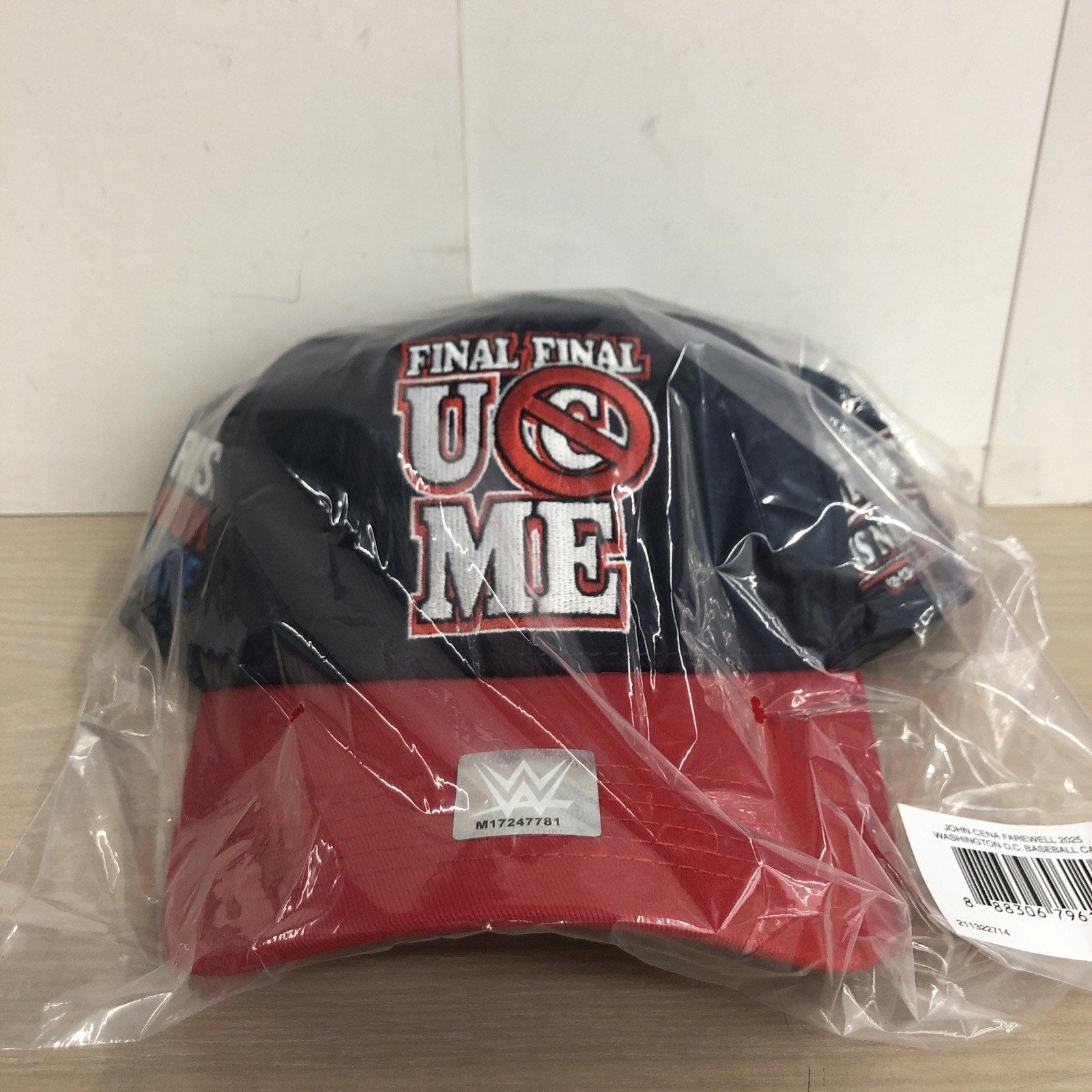 WWE John Cena Farewell Tour 2025 Washington D.C. Blue Baseball Cap