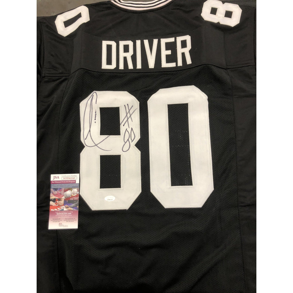Donald Driver Signed Jersey Autograph JSA COA Black