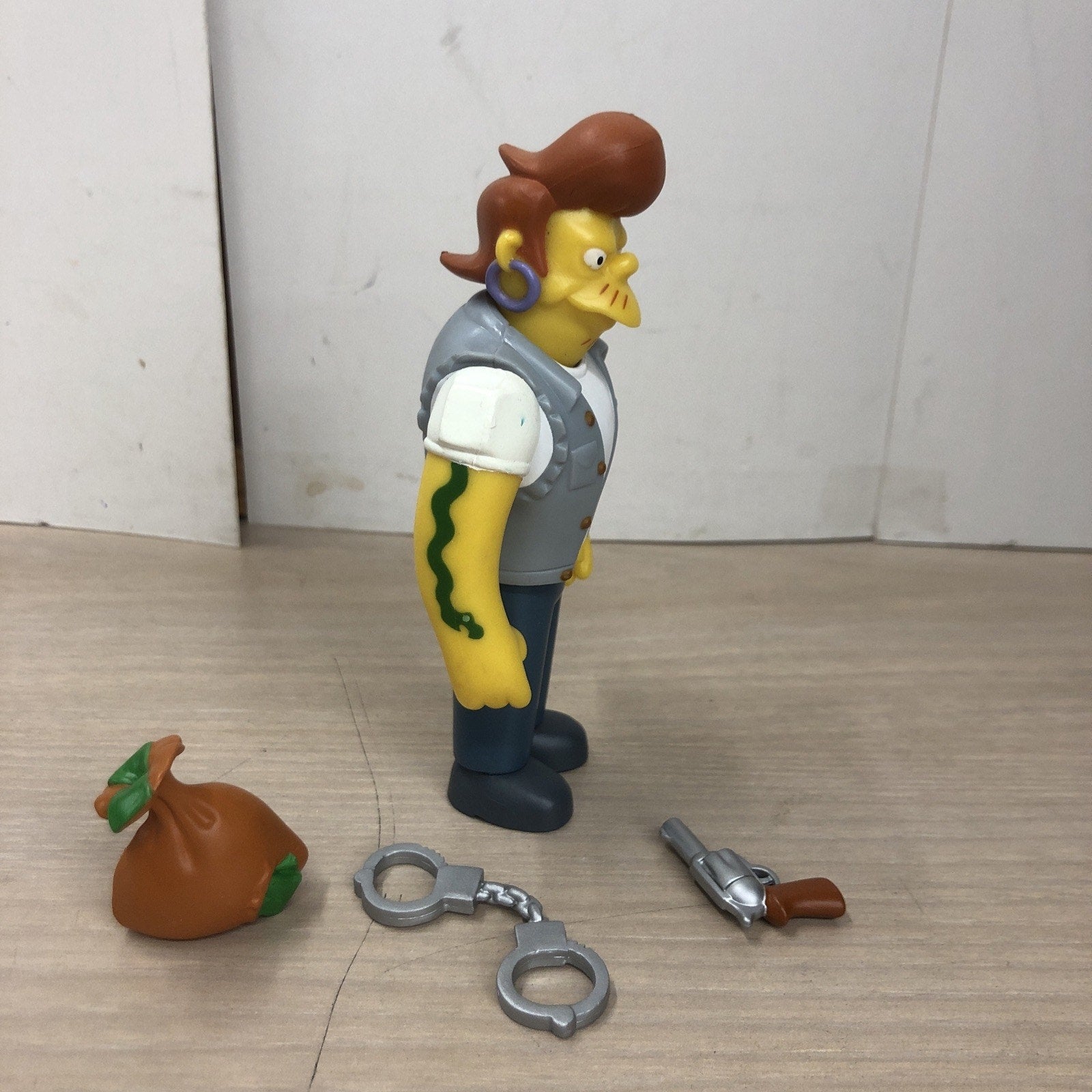 The SIMPSONS world of springfield SNAKE JAILBIRD Playmates LOOSE COMPLETE