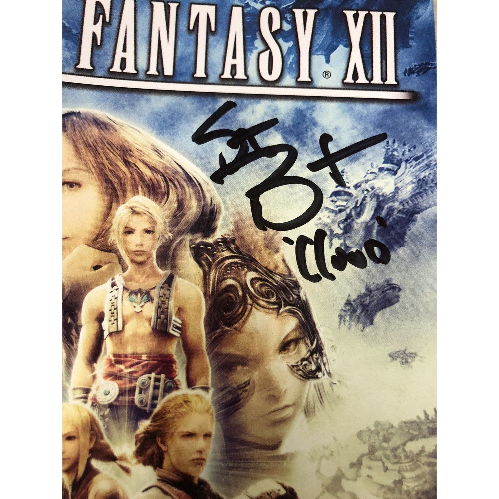 STEVE BURTON SIGNED AUTO “Cloud” Final Fantasy 12 XII PS2 Cover Insert Store CoA