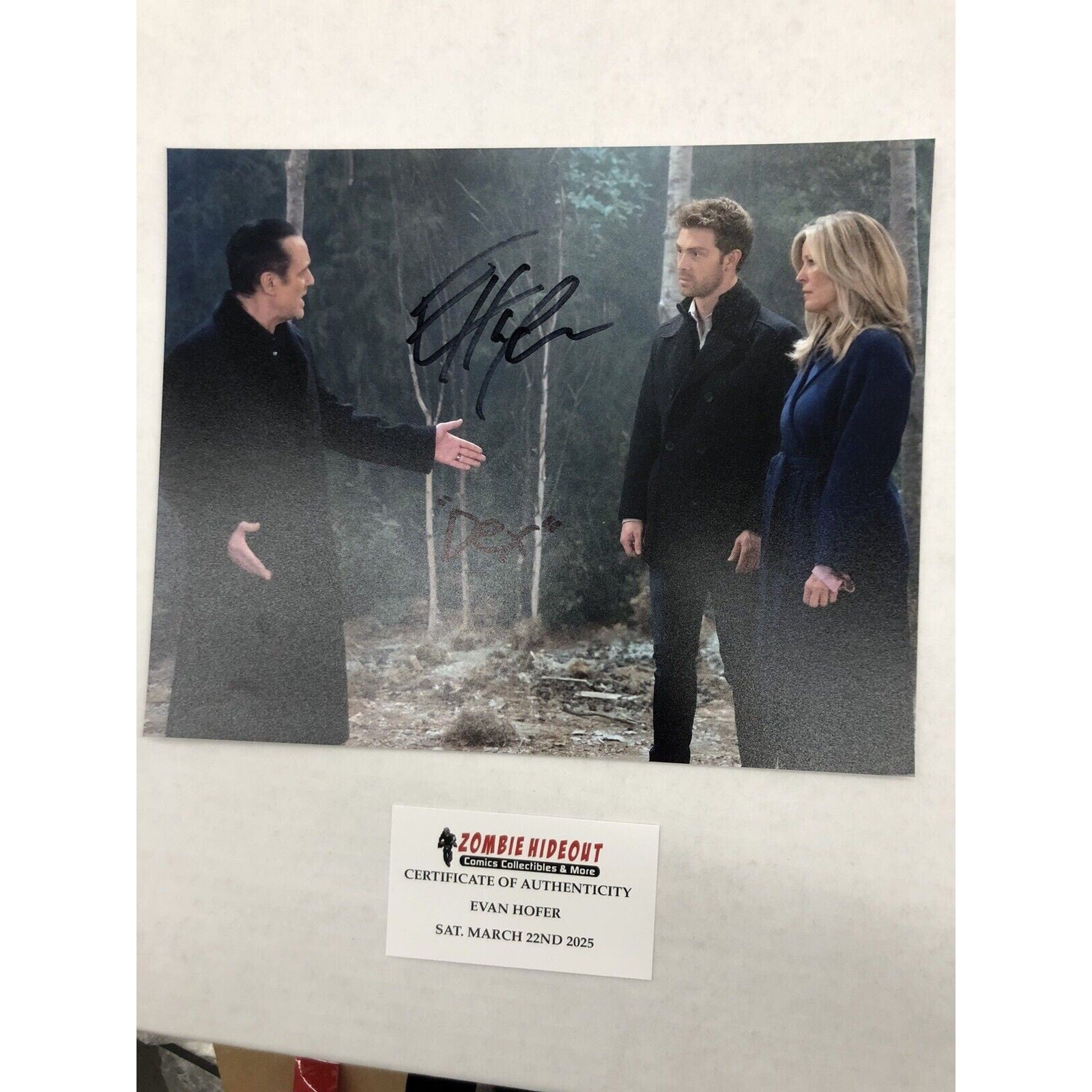 Evan Hofer autographed Signed 8x10 Photo General Hospital W/ Store CoA