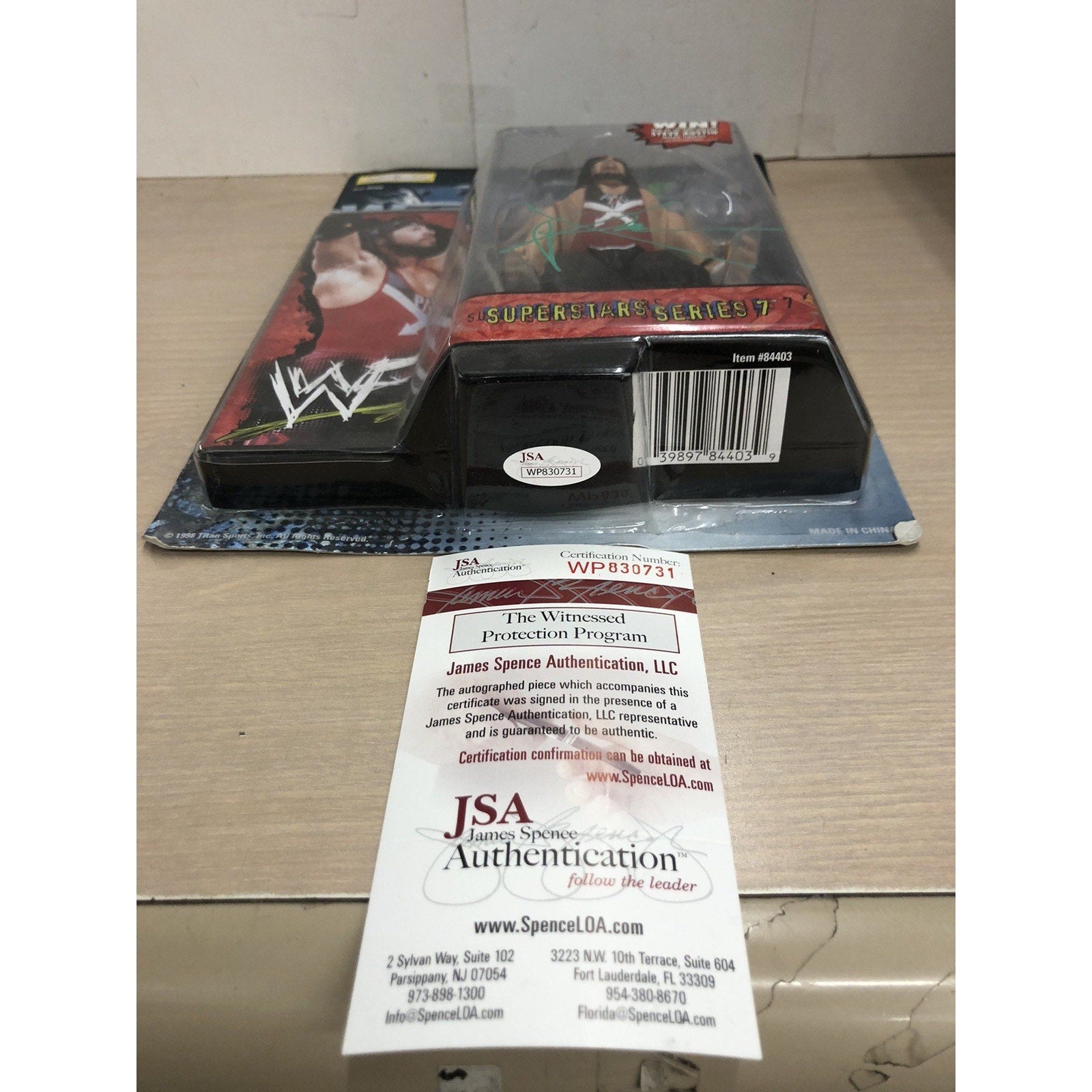 X-PAC SIGNED WWF WrestleMania XV Superstars Series 7 Figure Autograph JSA CoA