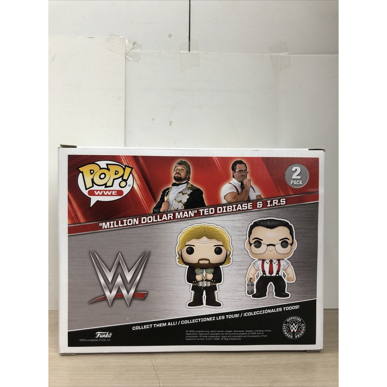 Funko : WWE - "Million Dollar Man" Ted DiBiase & I.R.S. 2 Pack Signed PSA COA