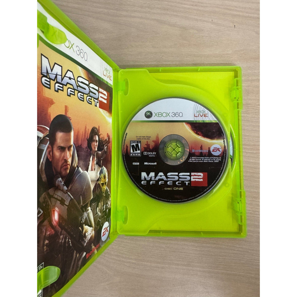 Mass Effect 2 Xbox 360 Video Game Action RPG Sci-Fi NTSC