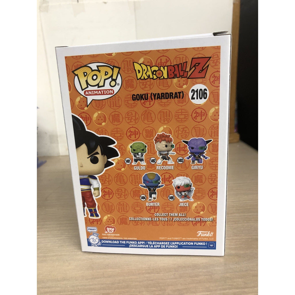 Funko Pop! Goku (Yardrat) #2106 Toy Temple PRE-RELEASE STICKER w/Protector