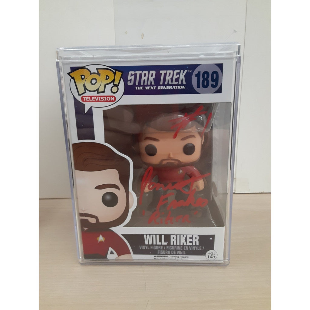 Funko Pop! Star Trek - Will Riker #189 Autograph Signed Jonathan Frakes JSA CoA