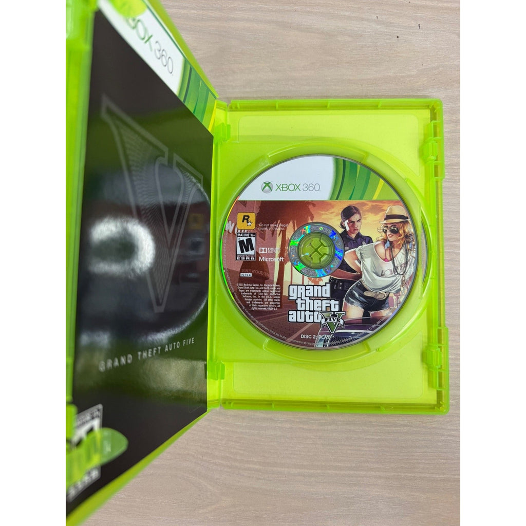 Grand Theft Auto V Xbox 360 Video Game Open World Multiplayer NTSC