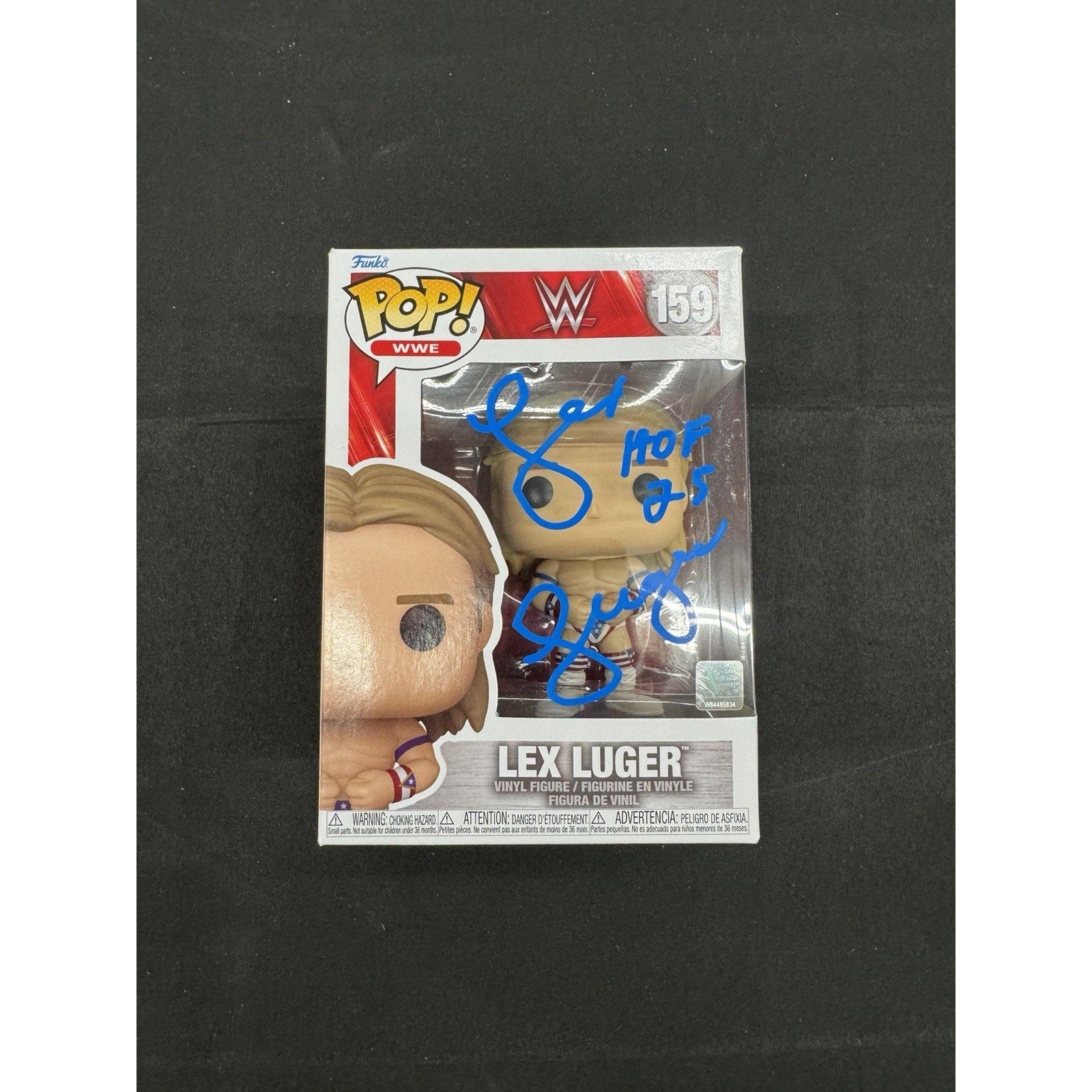 Wwe Funko #159 Lex Luger Autographed HOF Inscription PSA COA Signed