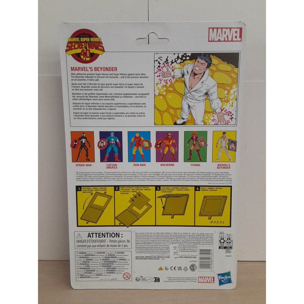 Marvel Legends Secret Wars Retro Card The Beyonder 6" Scale Action Figure
