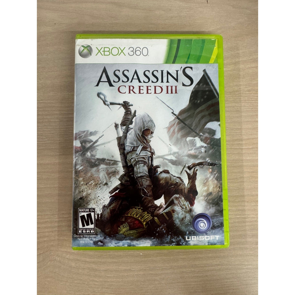 Assassin's Creed III Xbox 360 Video Game Single Player Multiplayer Action