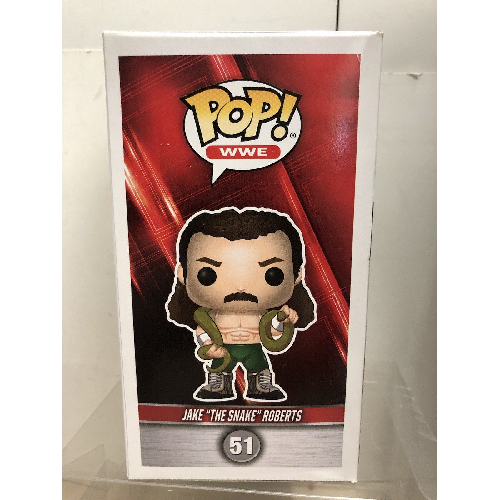 Funko Pop! WwE - Jake the Snake Roberts Signed Autograph Psa certified CoA