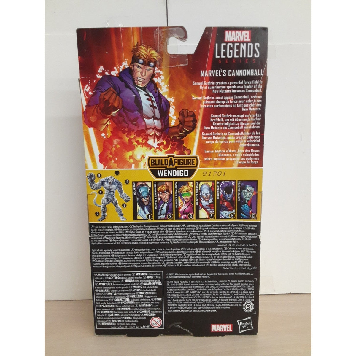 Marvel Legends Cannonball Action Figure Wendigo BAF