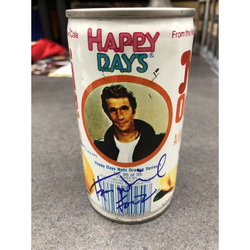 Henry Winkler Signed 1970's Nehi Happy Days Fonzie Orange Soda can, #35 PSA Auto