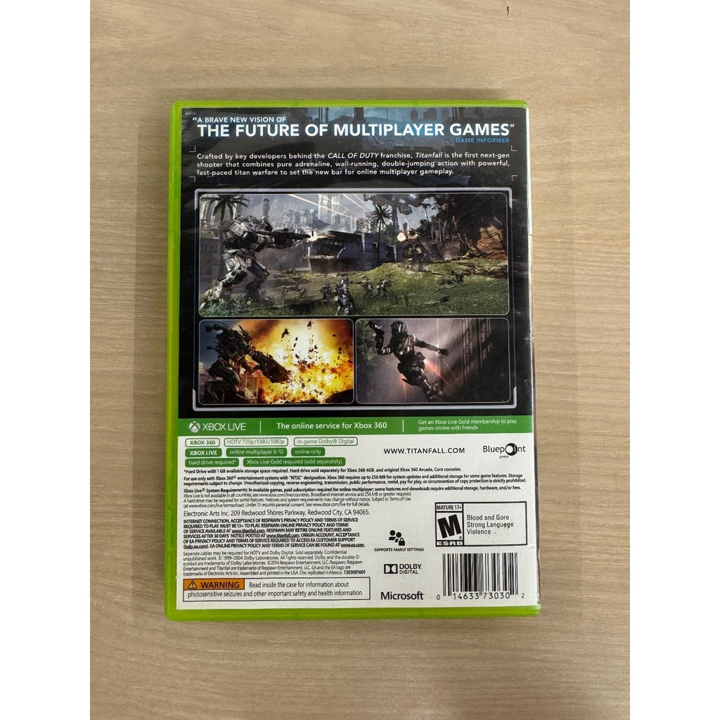Titanfall Xbox 360 Video Game Online Multiplayer FPS