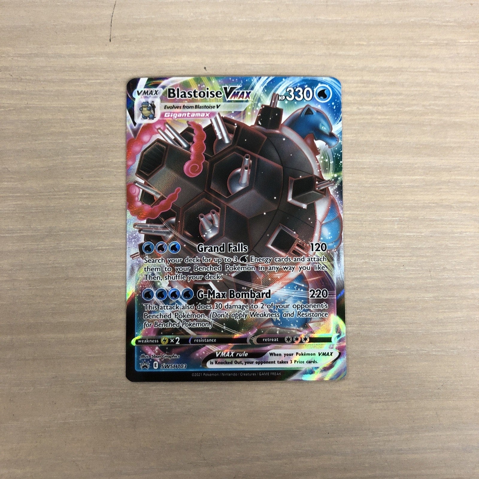 Blastoise VMAX SWSH103 SWSH: Sword & Shield Promo Cards Holo