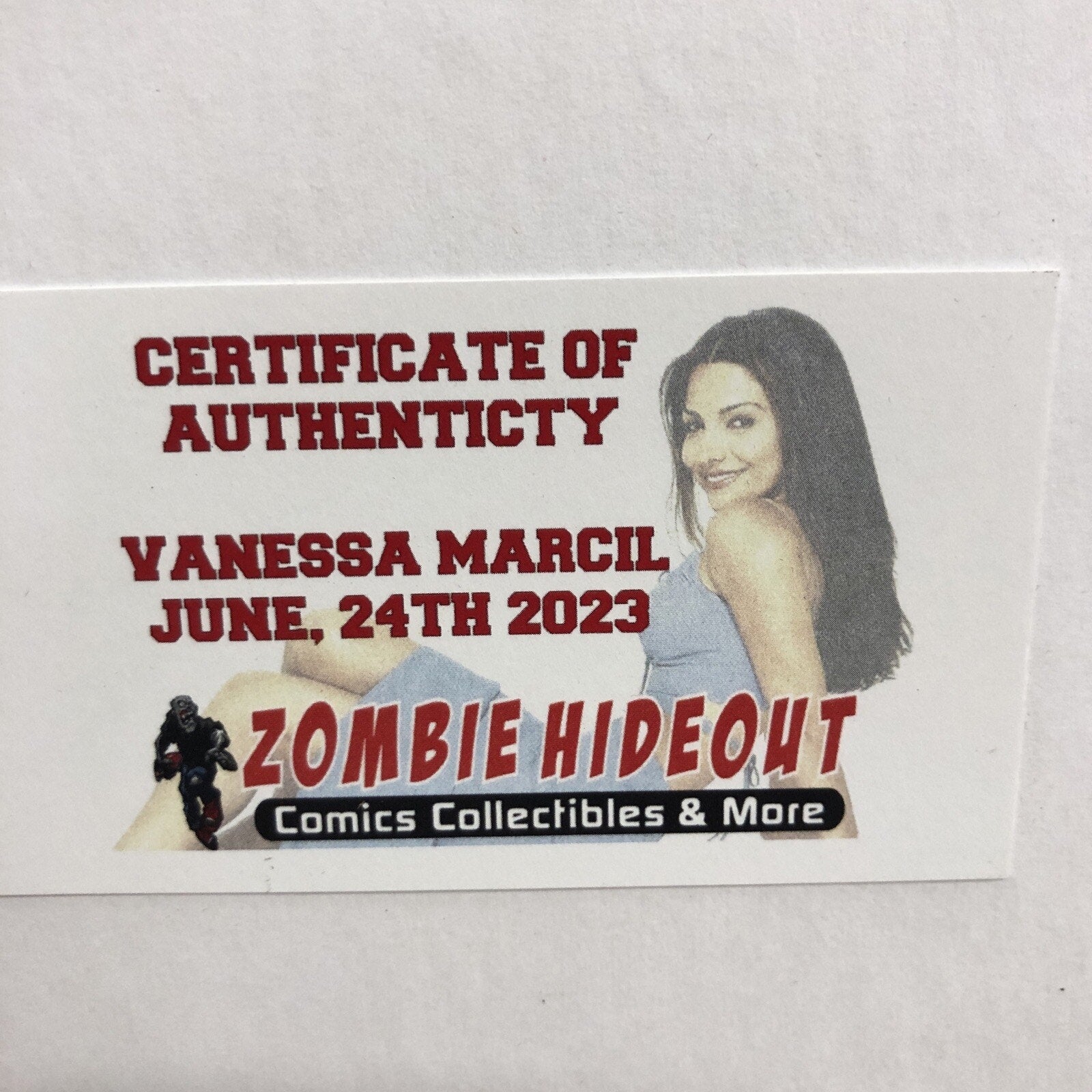 Vanessa Marcil Autographed 8X10 Photo W/CoA (Zombie)