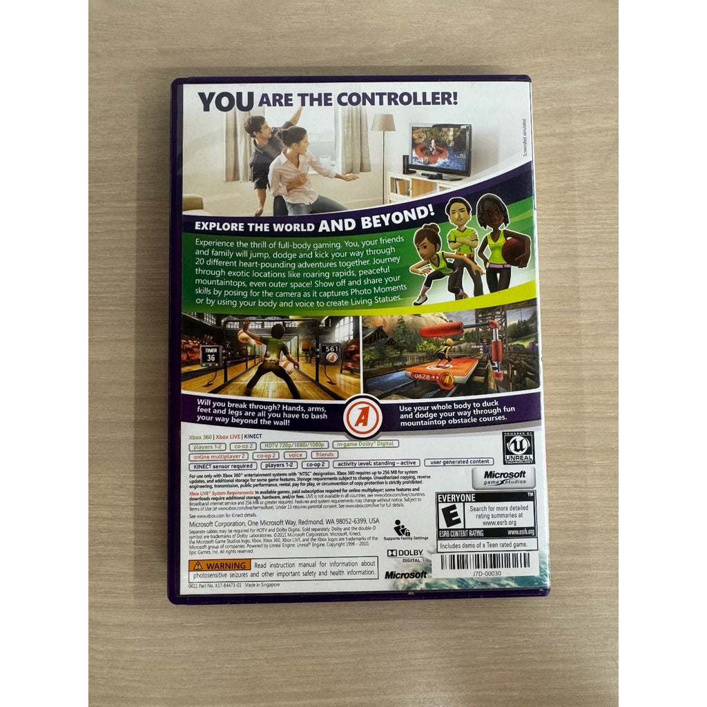 Kinect Adventures! Xbox 360 Video Game Kinect Required Motion Control Family