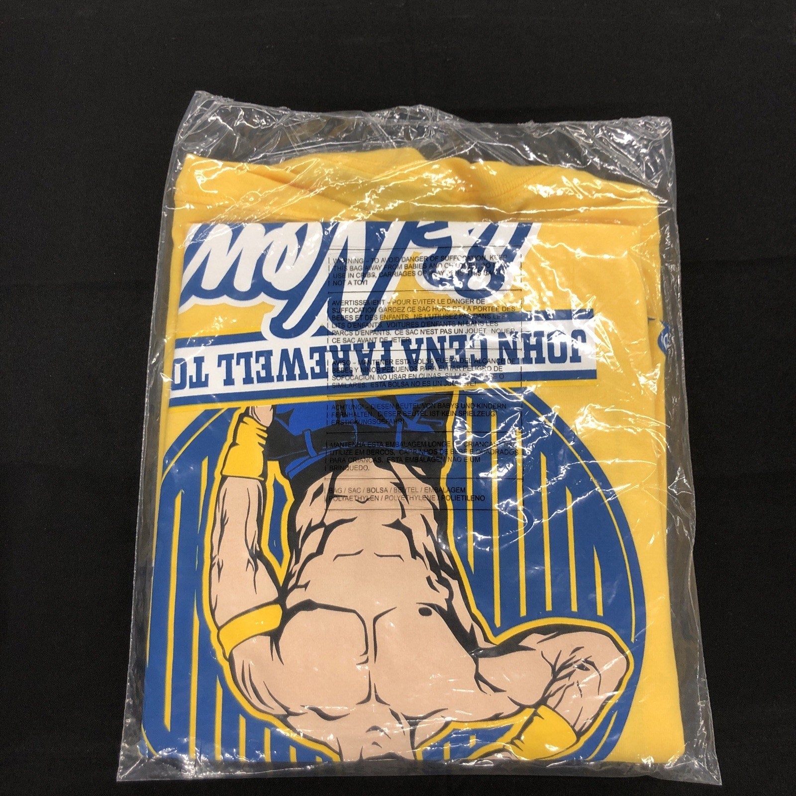 WWE John Cena Farewell Tour 2025 Indianapolis Yellow T-Shirt 2XL