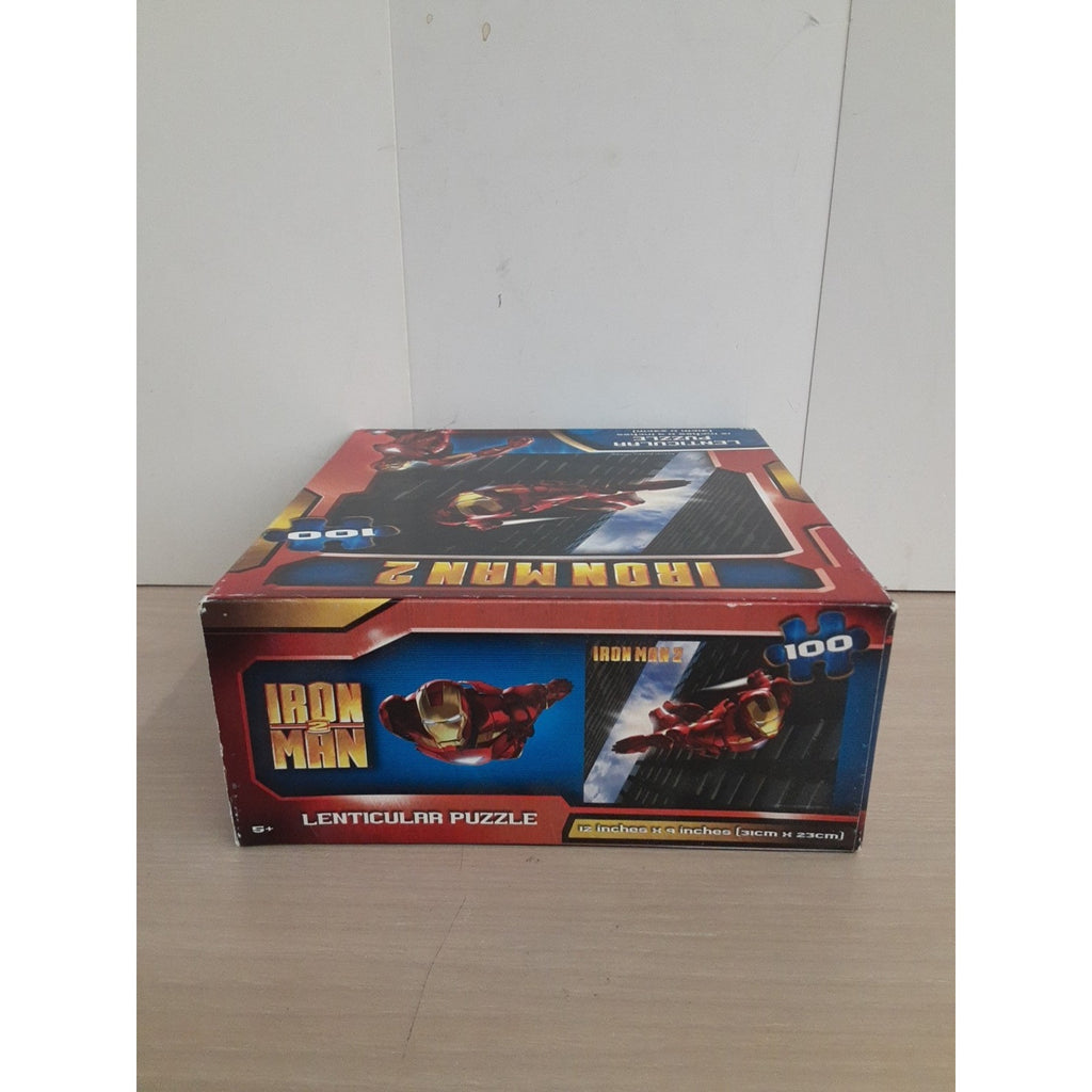 2010 Cardinal Marvel Iron Man 2 Lenticular 100 Piece Jigsaw Puzzle
