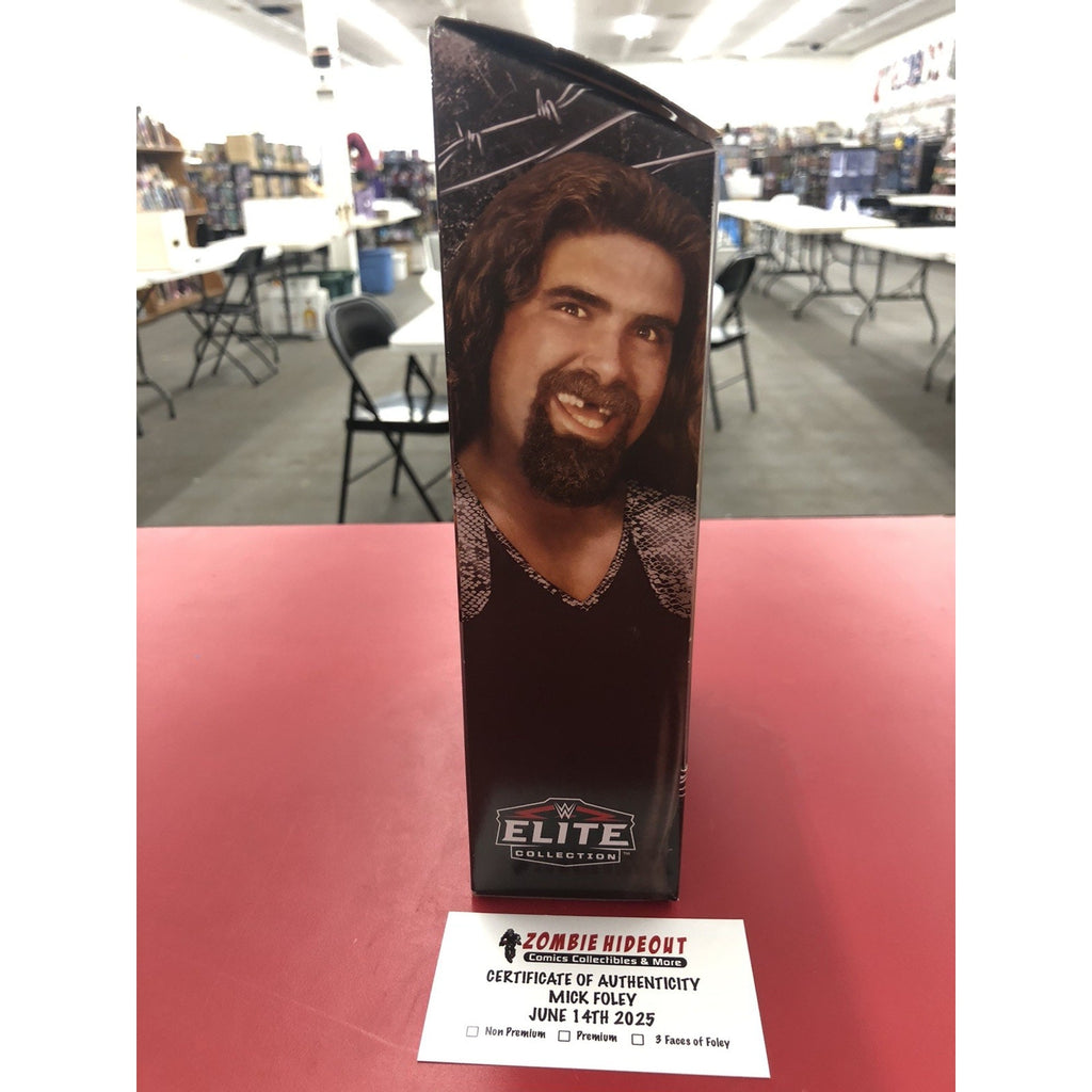 Cactus Jack (WCW) - WWE Elite SIGNED AUTO Mattel Mick Foley W/ Store CoA 3 Faces