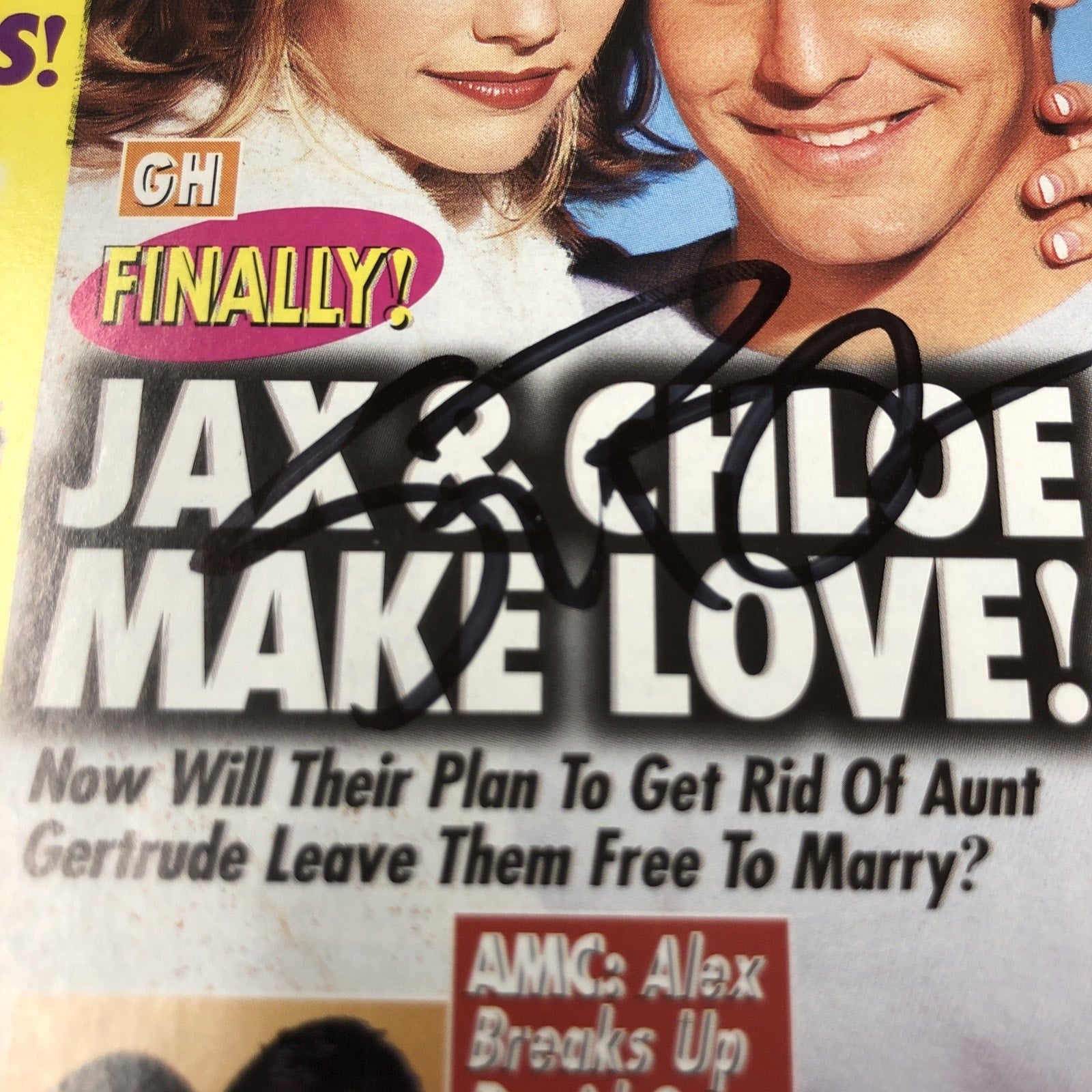 STEVE BURTON SIGNED ABC Soaps in Depth Jan 11, 2000 General Hospital AUTO CoA