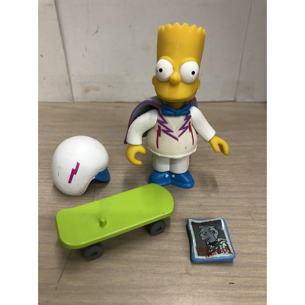 The SIMPSONS world of springfield DAREDEVIL BART Playmates LOOSE COMPLETE