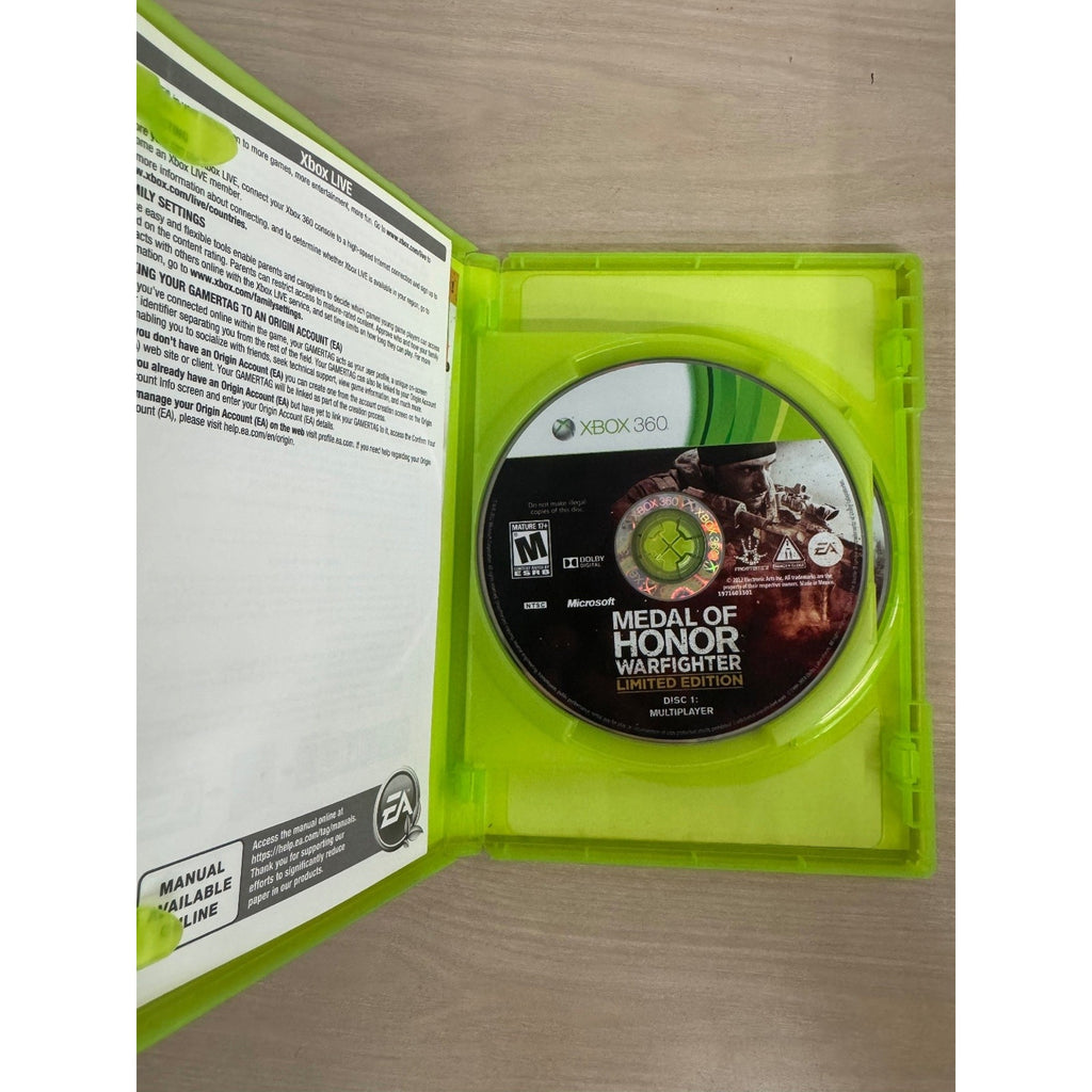 Medal of Honor Warfighter Limited Edition Xbox 360 Video Game FPS Online