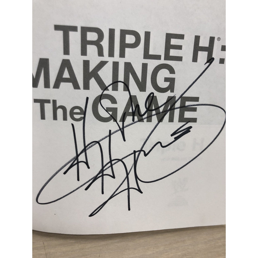 Triple H Signed Making the Game Book Autograph WWE HHH No CoA