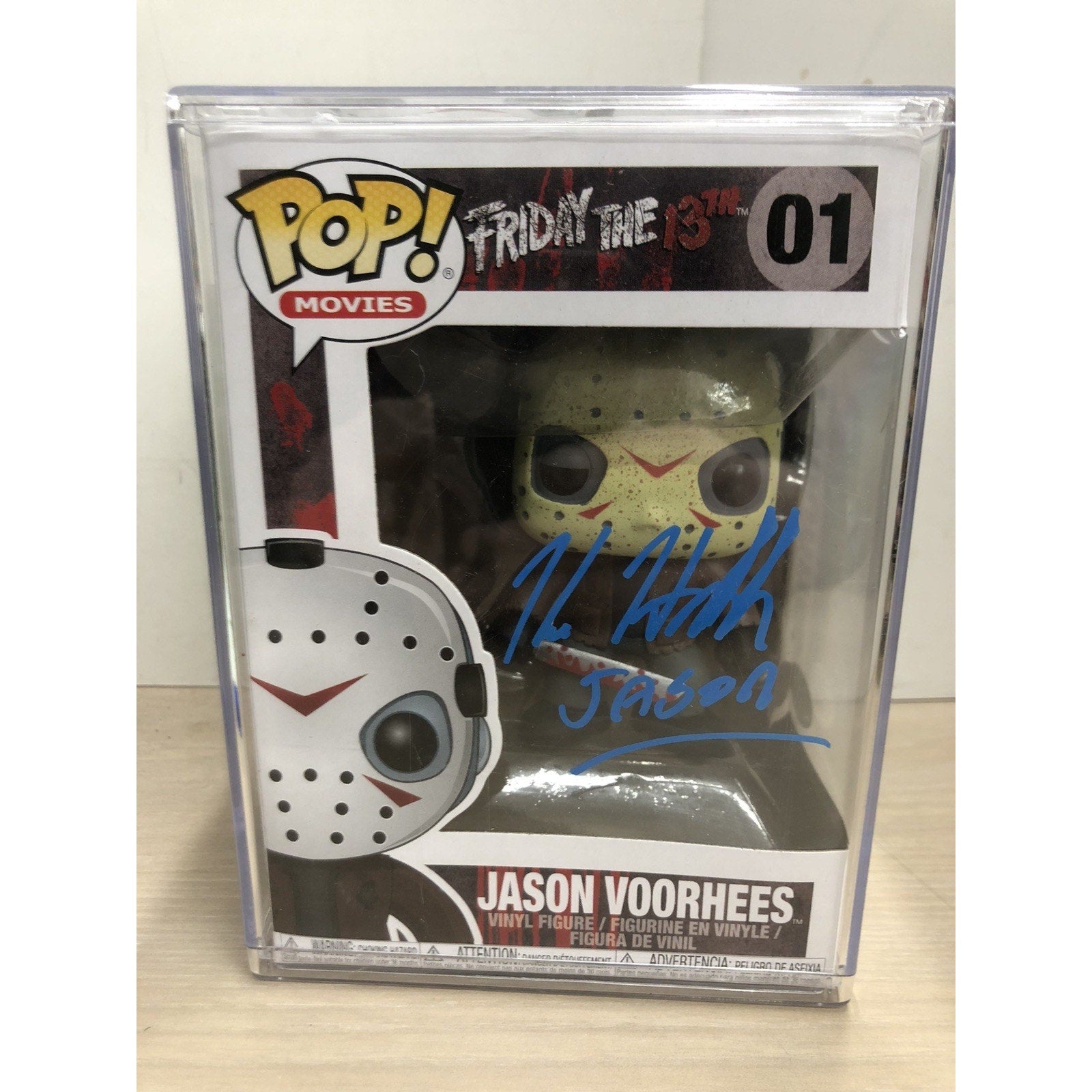 KANE HODDER Signed Funko Pop #01 Figure Jason Voorhees Friday the 13th JSA CoA