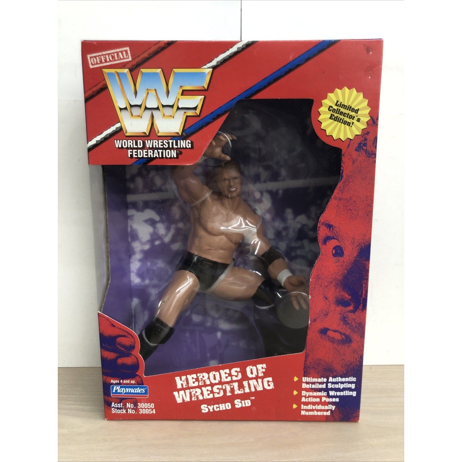 1997 WWF WWE Playmates Sycho Sid Vicious Wrestling Figure Heros Wrestling WCW