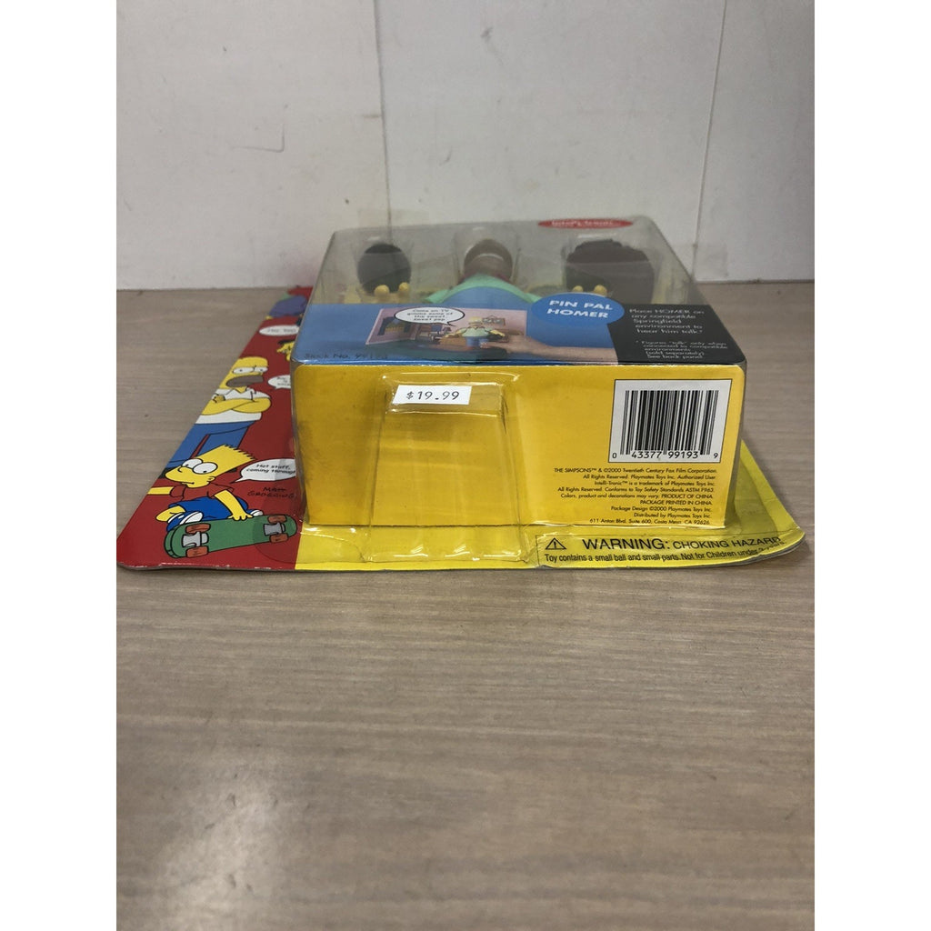 The Simpsons World Of Springfield Pin Pal Homer Action Figure Playmates