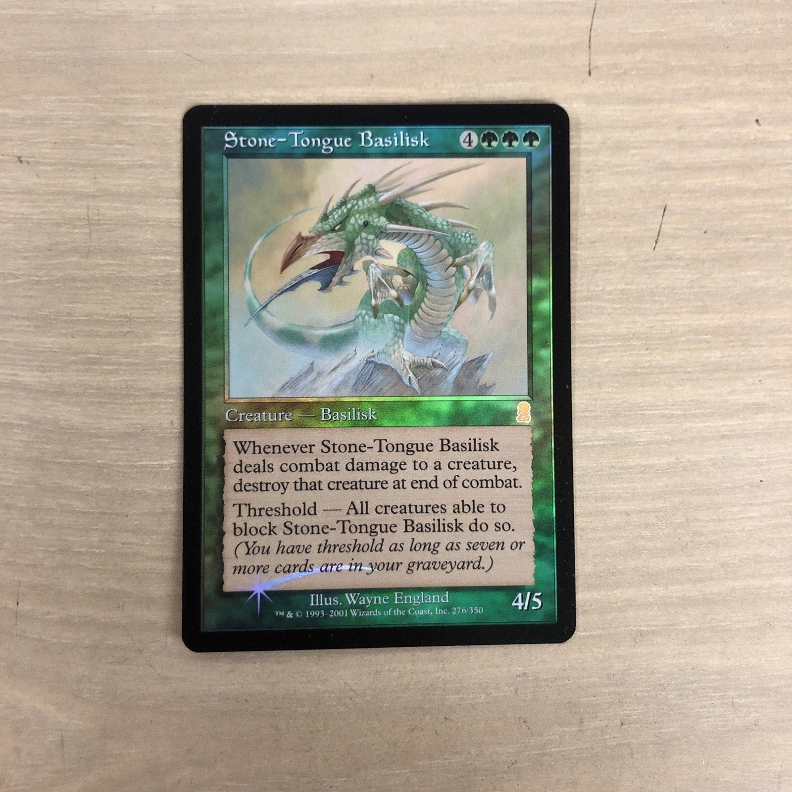 Stone-Tongue Basilisk Odyssey Foil