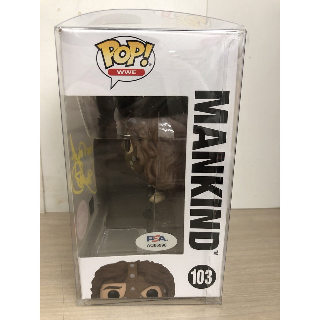 MANKIND Signed Funko Pop #103 W/ Inscription Autograph PSA CoA Mick Foley