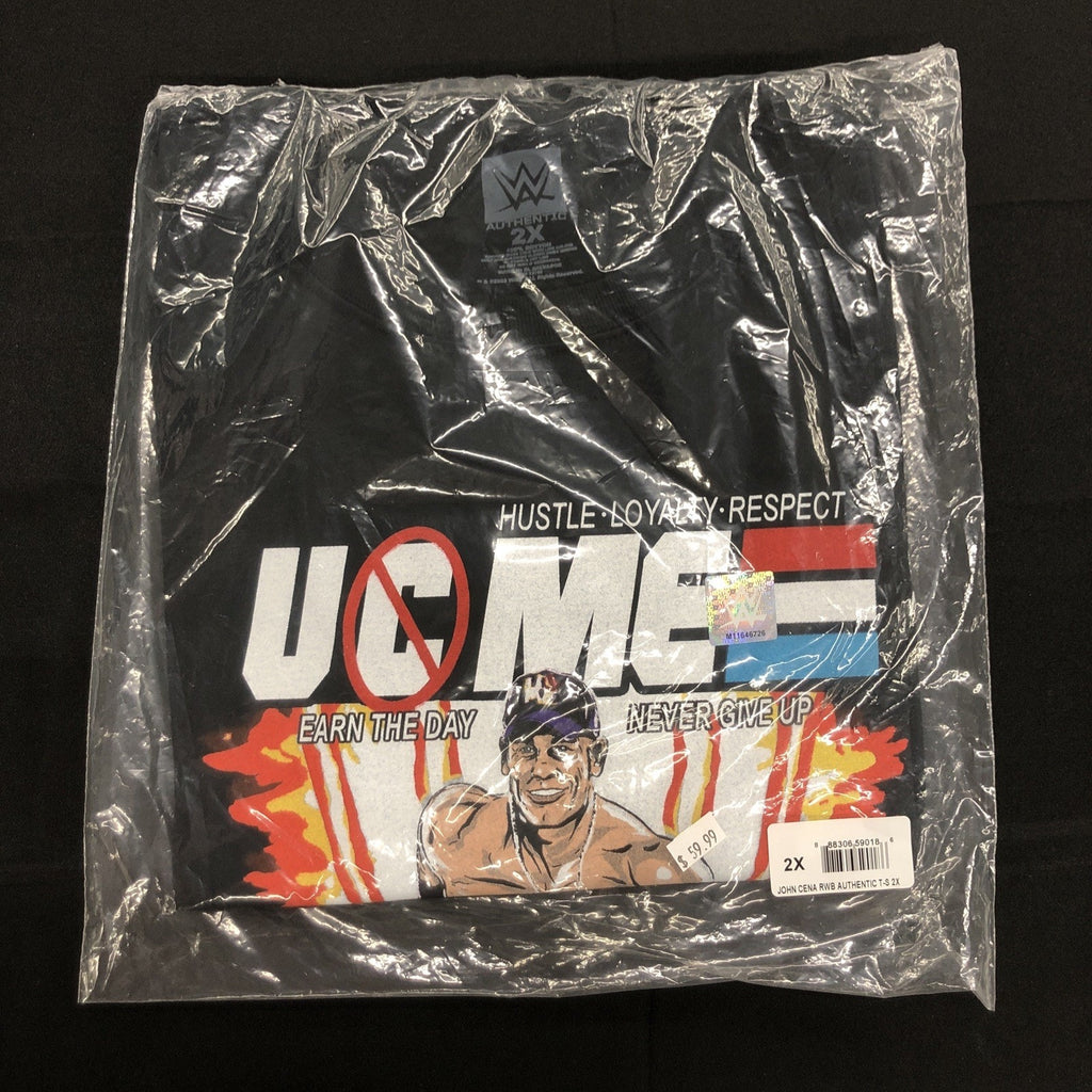 WWE John Cena Red, White & Blue Black T-Shirt 2XL