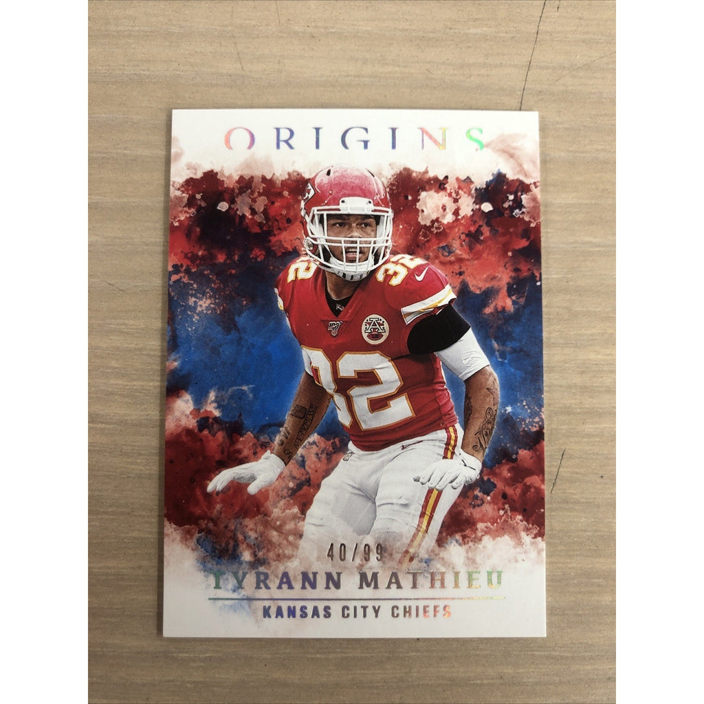 2020 Panini Origins Football Tyrann Mathieu Blue /99