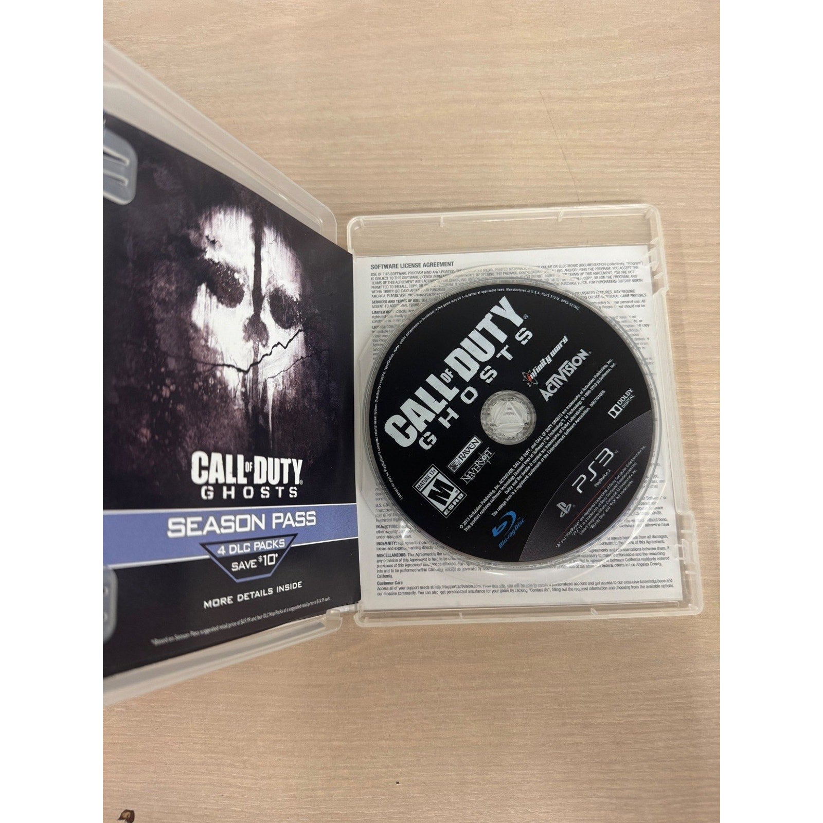 Call of Duty: Ghosts PS3 PlayStation 3 Video Game Multiplayer FPS